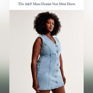 Abercrombie & Fitch WHITE denim dress